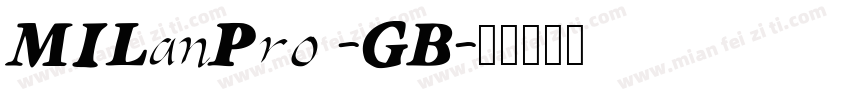 MILanPro -GB字体转换